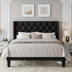 Einhomn Black Platform Bed Frame Full Size - Image 7