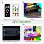 HNEBC RGB Nightstand with Wireless Charging Station, LED Night Stand with - Image 7
