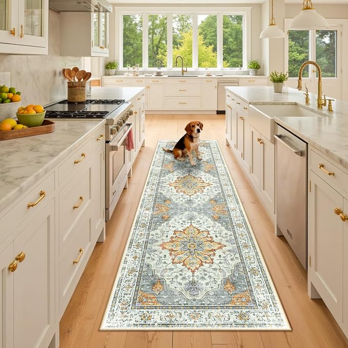 RELEANY Area Rugs 2'6"x8' Runner Rug Non Slip Washable by RELEANY