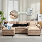 Oprisen 120" Modular Sectional Sofa, Comfy Cloud Couch Sectional Sofa - Image 5