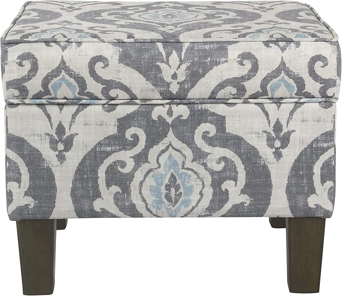 Homepop Home Decor |K7646-A750 | Upholstered Modern Rectangular Storage Ottoman - Image 5