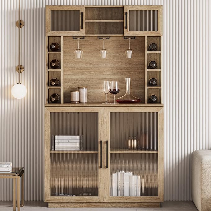 BELLEZE Coffee Wine Bar Cabinet - Image 5