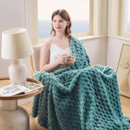 NEWCOSPLAY Fleece Clouds Cozy Throw Blanket - Image 2