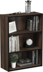 Furinno PASIR Book Shelf, 3-Tier Bookshelf, Storage Shelves Bookcase, 9.7 x by Furinno-FitsYourSpaceFitsYourBudget