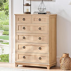 Joaxswe Farmhouse 6 Drawer Dresser - Image 4