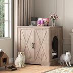 Heybly 34.5" Litter Box Enclosure, Large Robot Cabinet - Image 2