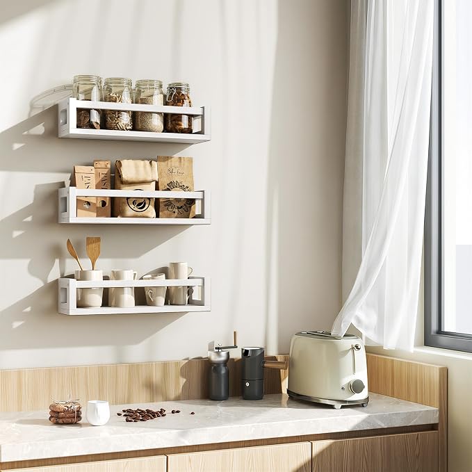 TidyCorner Upgraded Thick Floating Shelves, Solid Wood Bookshelf - Image 9