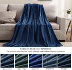 BEDELITE Fleece Blanket Soft Plush Full Bed Blanket Navy 84"x90" | Ultra Soft - Image 3