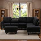 97.5" L Shaped Couch Set, Modular Sectional Couches - Image 8
