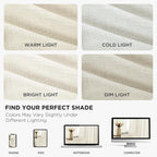 Joydeco Linen Curtains 96 inch Length 2 Panel Set, Light Filtering Curtain - Image 6