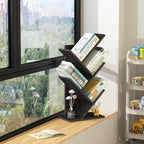 SHEEPAM 5 Tier Tree Book Shelf, Small Desktop Bookshelf - Image 8