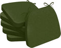 AAAAAcessories D-Shaped Chair Cushions, Machine-Washable Cover, Dark Olive Green by AAAAAcessories