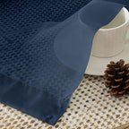 Navy Blue Sheer Curtains 78 Inches Long 2 Panels - Image 4
