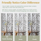 Furman Cafe Curtains 30 Inch Length 2 Panels Set, Elegant Geometric Jacquard - Image 5
