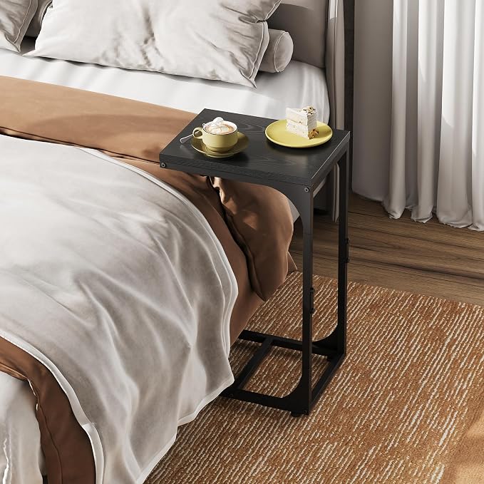 WLIVE C-Shaped End Table Set of 2, Small Couch Side Tables - Image 2