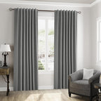100% Blackout Linen Curtains 80 Inch Length 2 Panels Set - Image 8
