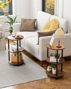 Round Pedestal End Table - Image 6