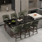 VKNOW Bar Stools Set of 6, Modern Counter Stools - Image 3