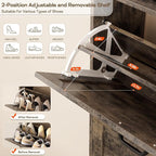 Nicetree Shoe Cabinet with 2 Flip Drawers, Freestanding Shoe Storage Cabinet - Image 4