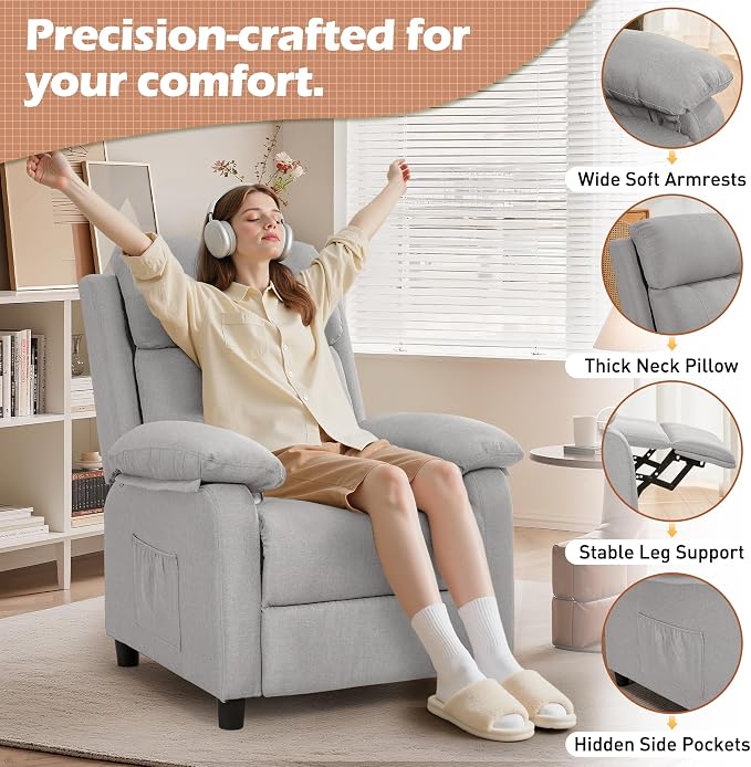 Korser Recliner Chair, Living Room Chairs - Image 5