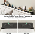 Kitstorack 2-Pack Black Console Table, 7.9" Deep Panel, Adjustable Height & - Image 8