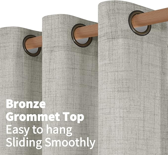 YoungsTex 72 Inches Long Light Grey Curtains - Image 5