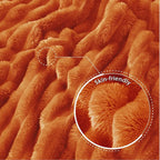 Exclusivo Mezcla Striped California King Size Fleece Blanket - Image 6