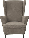 HAOYONG Wing Chair Slipcovers Printed Wingback Chair Covers 2 Pieces Wingback by HAOYONG