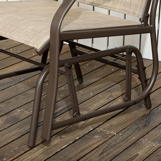 Outsunny 3 Piece Outdoor Glider Chair - Image 9