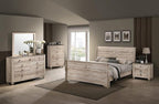 Roundhill Furniture Imerland Contemporary White-wash Finished 5-Piece Sleigh by RoundhillFurniture