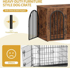 Hzuaneri 31.5'' Wooden Dog Crate Furniture, Indoor Dog Kennel Dogs Cage - Image 6