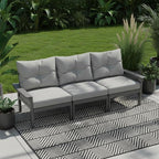HDPE 3 Piece Patio Furniture Set, All-Weather Outdoor Couch Set by YourPerfectOutdoorEscape