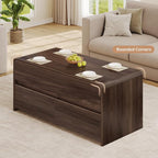 Coffee Table Lift Top with 2 Drawers, 40 Inch Multi-Function Coffee Table with - Image 5