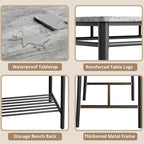 IRONCK Dining Table Set for 4, Kitchen Table - Image 7