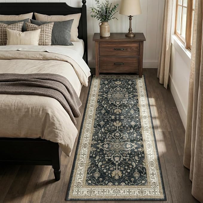 RELEANY Washable Area Rug, Runner 2'x6', Water Repellent, Pet Friendly - Image 3