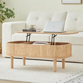 Fully Assembled Fluted Lift Top Coffee Table by ORRD