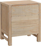 Arden Rustic Wood Nightstand - Image 12