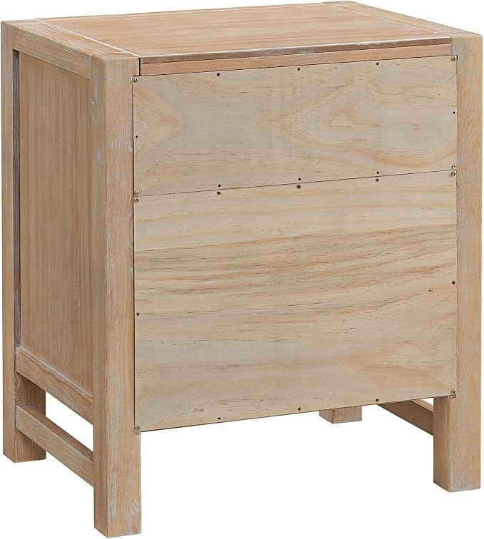 Arden Rustic Wood Nightstand - Image 12