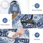 Yamaziot Washable Runner Rug, 2x5 Non-Slip Boho Vintage Hallway Rug Runner - Image 6