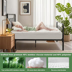 BEDLORE Twin XL Mattress Topper Viscose Derived from Bamboo, Thick Pillow Top - Image 3