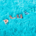 3x5 Blue Fluffy Soft Area Rug Non-Slip - Image 9