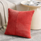 Fancy Homi 2 Packs Red Decorative Throw Pillow Covers 18x18 Inch - Image 2