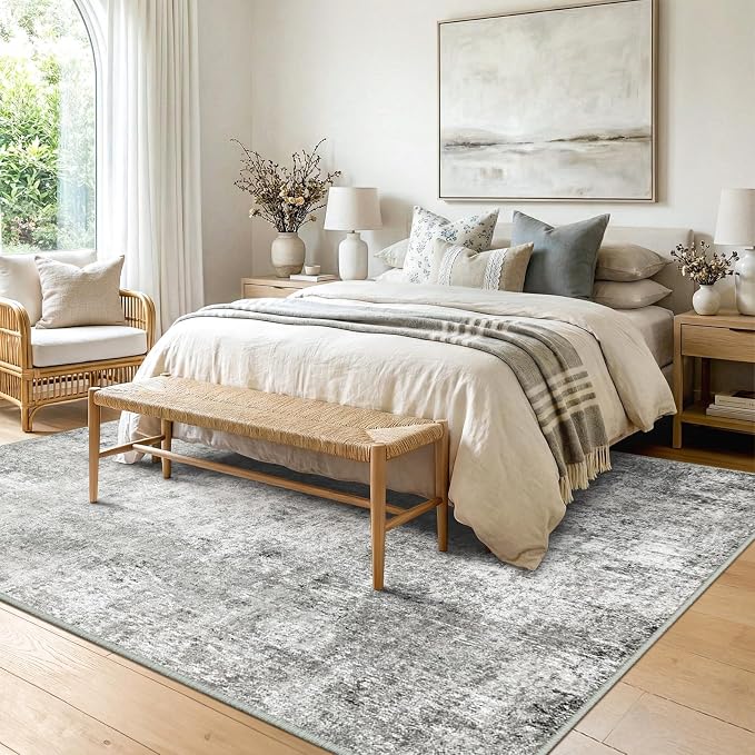 RELEANY Washable 5'x7' Abstract Area Rug - Image 2