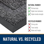 OLANLY Half Circle Front Door Mat Outside 71x23 All-Season Rubber Doormat | - Image 3