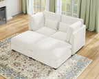 77" Oversized Chenille Couch Modular Sectional Sofa, Washable Cloud Couch - Image 4