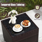 Tangkula 3 Pieces Patio Furniture Set, PE Rattan Wicker 3 Pcs Outdoor Sofa Set - Image 6
