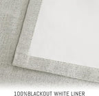 Yakamok Cream Linen Textured Curtains 84 Inches Long - Image 3