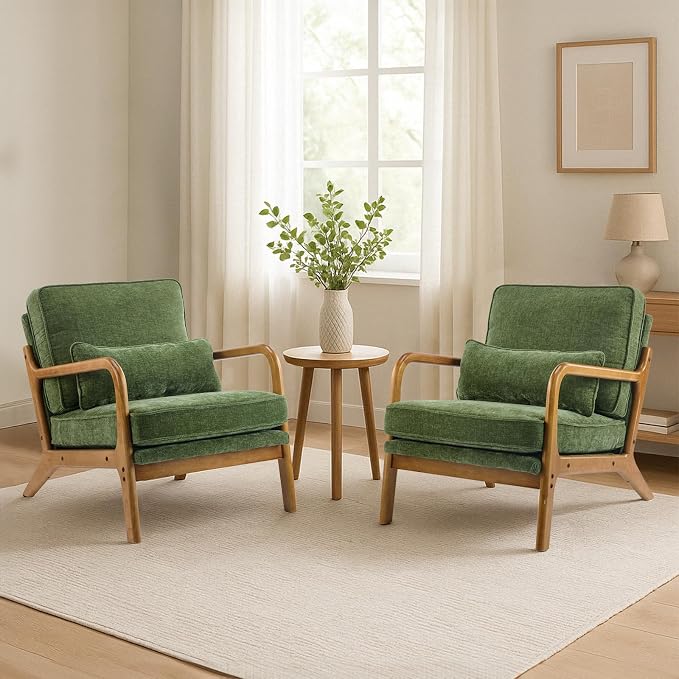 Karl home Mid Century Modern Accent Chair - Image 7