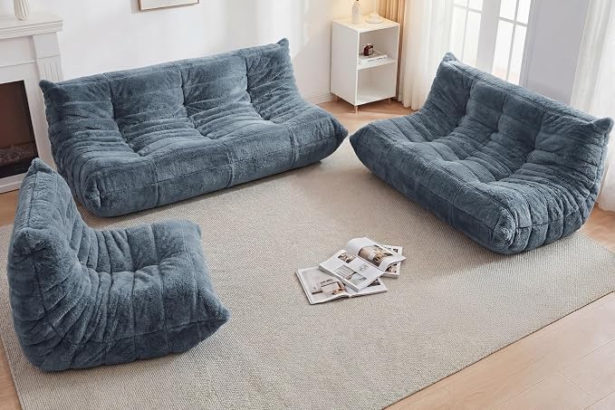 Bean Bag 3-Seater Chair Big Sofa Beanbag Chair - Image 8