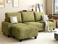 EASE MOOSE 100" Chenille L-Shaped Sectional Sofa, Modern Deep Seat Modular Couch by EASEMOOSE